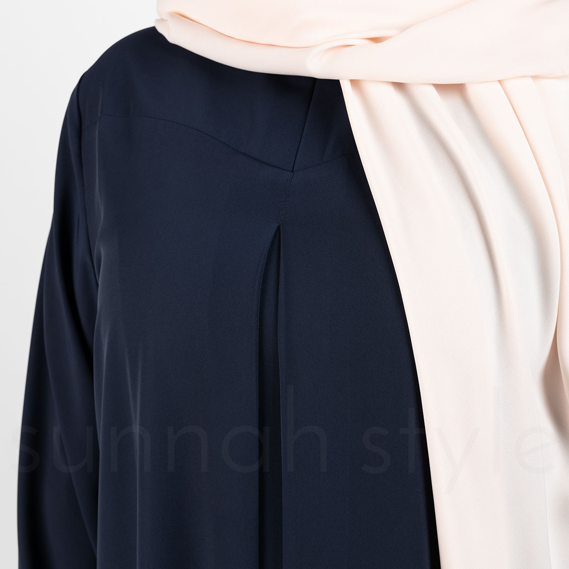 Sunnah Style Flare Abaya Navy Blue